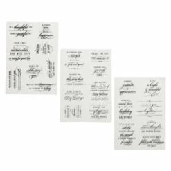 Outlet ❤️ Anna Griffin® Thoughtfully Said Sentiment Stamp Set 😀